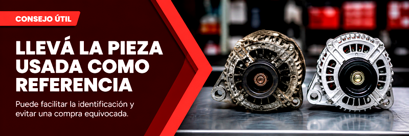 Consejo útil sobre llevar la pieza usada como referencia